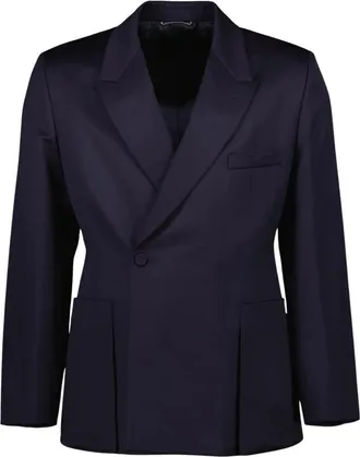 Dior Bar Jacket - Heren - Blazers - Blauw - L - Wol - Jassen