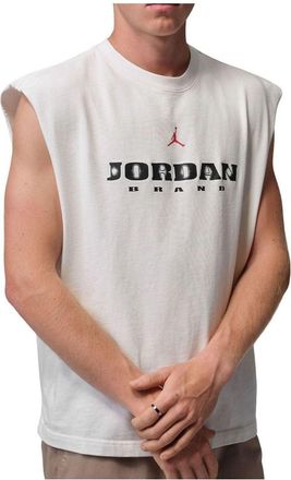 Nike Jordan Air Jordan Brooklyn Sleeveless Muscle T-Shirt Sail Gym Red IF3131-133