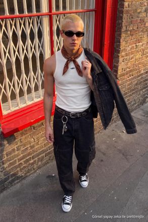 Trendyol MAN Heren Grijs Effen Boyfriend Normale taille Jeans
