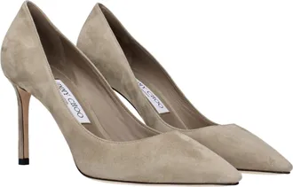 Jimmy Choo London Suede High Heel Pump - Gray