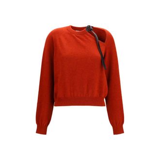 Ferragamo Red Wool Oves Aries Womens Sweatshirt