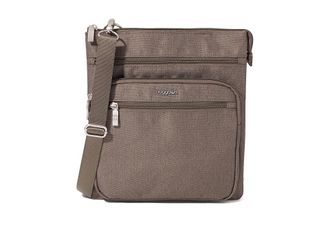 Baggallini Out and About Crossbody Cross Body Womens Handbags Dark Umber Heritage, Nylon