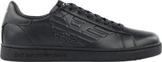 Emporio Armani Sneakers - Heren - Sneakers - Zwart - 41 EU - Leer - Schoenen