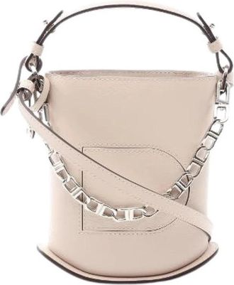 Delvaux Pre-owned PIN TOY Eclat lederen 2way tas - Dames - Vintage Tas - Beige - ONE Size - Leer - Vintage