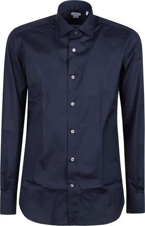 Orian Orian, Overhemden, Heren, Blauw, L, Katoen, Slim Shirt