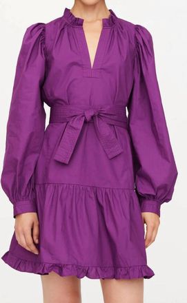 Marie Oliver Nella Mini Dress In Plum Purple