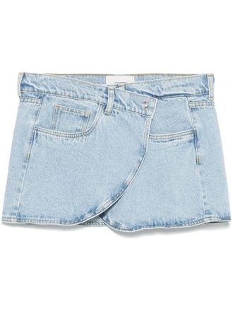 Coperni Asymmetrical Mini Denim Skirt