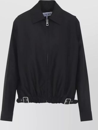 Loewe jacket belted long sleeves point collar
