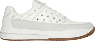 Skechers Mens Viper Court Luxe Sneaker In White/grey