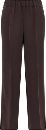 Alberto Biani Cady Pants - Dames - Straight fit broeken - Bruin - L - Polyester - Broeken