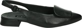 Paul Green Schoenen, Dames, Zwart, 39 EU, Leer, Zwarte Sling-back Schoen