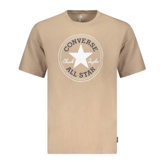 Converse Camiseta con Logo de Corte Est&aacute;ndar - Tops - Hombre - Beige - 2XL