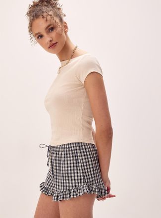 Twik Womens Ruffled mini short