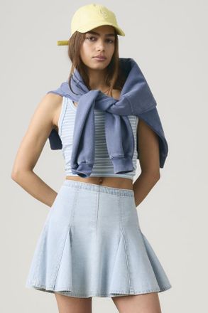 Levi's Minifalda Godet Lightweight - Mujer - 24 - Azul / Pof Course Stone