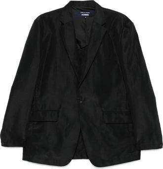 Comme Des Garçons Blazer in shantung - Nero