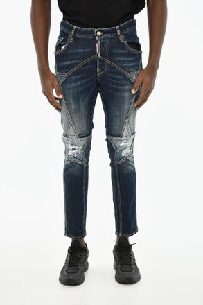 Dsquared2 Jeans Stonewashed Effetto Distressed 15cm Dsquared2