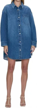 Pistola Denim Elle Shirt Dress In Karat
