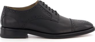 Dune London Oliver Sweeney Mens Bridgford - Toe Cap Derby - Black Leather - Size UK 8
