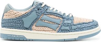 Amiri Skel woven-raffia sneakers - men - Other fibres/Vegetable Fibres/Rubber - 47 - Blue
