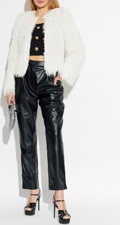 Balmain Jacket With Lurex Thread, Womens, White