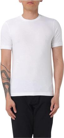 Giorgio Armani Classic Fit T-shirt met korte mouwen - Heren - T-shirts - Wit - L - Tops