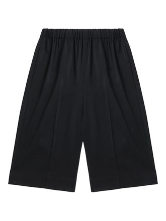 Enfold Shorts in lana con vita elasticizzata - Nero