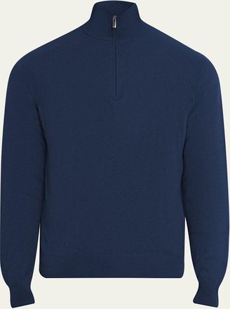 Massimo Alba Mens Cashmere Half-Zip Sweater