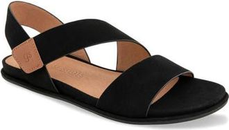 Gentle Souls Lottie Slingback Sandal in Black Nubuck at Nordstrom, Size 6.5
