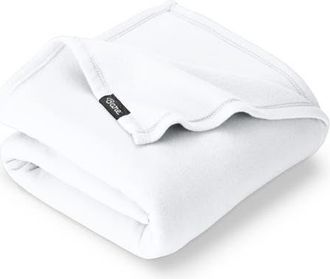 Bare Home Lightweight Polar Fleece Blanket in White at Nordstrom, Size King