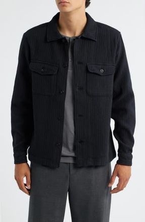 Merz b. Schwanen Quilted Organic Cotton Shirt Jacket in Charcoal at Nordstrom Rack, Size Medium