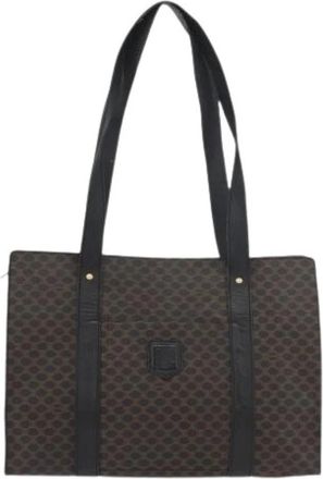 Celine Pre-owned Vintage macadam shopper tote - Dames - Vintage Shopper - Zwart - ONE Size - Vintage