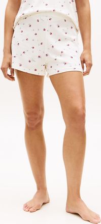 Tommy Hilfiger Shorts, Damen, Gr. XL (42/44), N-Gr, wei&szlig;, Web, Obermaterial: 57% Baumwolle, 38% Modal, 5% Elasthan, TOMMY HILFIGER UNDERWEAR, gebl&uuml;mt, Basic, regular