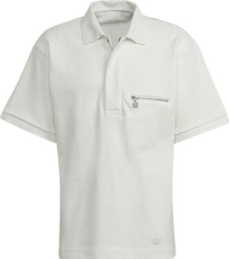 adidas Blue Version Tie-Break Polo Shirt Beige HM2347
