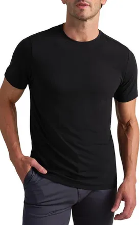 Rhone Slim Fit Performance T-Shirt in Pure Black at Nordstrom, Size Xx-Large