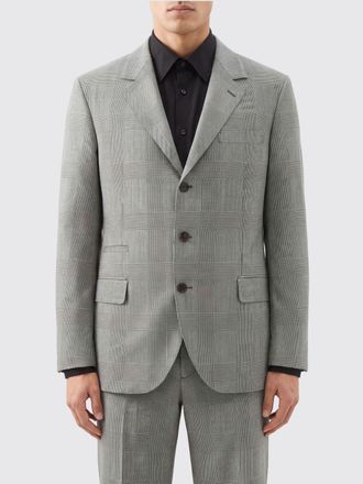 Brunello Cucinelli Blazer monopetto in lana vergine con motivo Principe di Galles