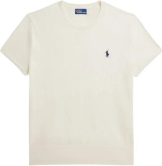Polo Ralph Lauren Truien - Dames - T-shirts - Beige - M - Katoen - Tops