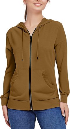 Generic Ladies Hoodies with Zip Casual Soft Womens Hoodie Zip up Lightweight Hoodie Soft Casual Womens Zip up Hoodies Womens Fashion 30th Birthday Gifts for W