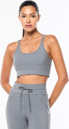 Sergio Tacchini Silvia Sports Bra in Quiet Shade at Nordstrom, Size Xx-Large