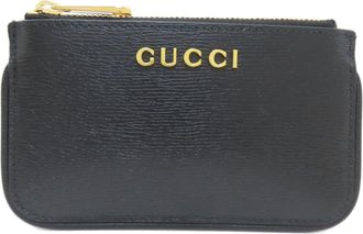 Gucci Black Leather Coin Purse/Coin Case (Pre-Owned)