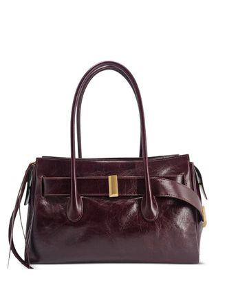 Roberto Festa Milano Emeralda leather shoulder bag - women - Calf Leather/Fabric - One Size - Red