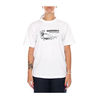 Carhartt Work in Progress Dames, Tops, Wit, Maat: S Katoen