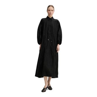 &Aacute;eron Dames, Jurken, Zwart, Maat: Xs/S Linnen