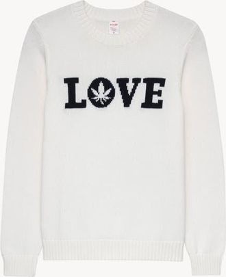 Boast Intarsia LOVE Sweater in Ivory at Nordstrom, Size X-Large