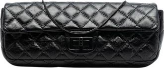 Chanel Pre-owned Vintage Quilted Leather Shoulder Bag with Chain Strap - Dames - Vintage Schoudertas - Zwart - ONE Size - Leer - Vintage