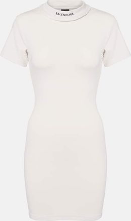 Balenciaga Cotton-blend jersey minidress