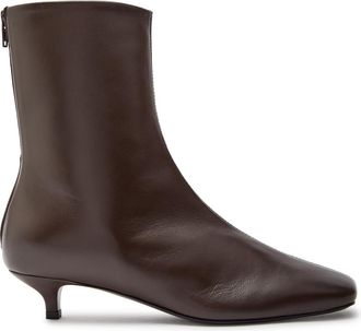 Toteme 30 Nappa Leather Ankle Boots - Brown - 41 (IT41 / UK8)