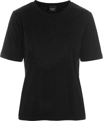 Bitte Kai Rand Zwarte Katoenen T-Shirt Top - Dames - T-shirts - Zwart - XS - Katoen - Tops