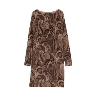 Ralph Lauren Kleedjes, Dames, Veelkleurig, XL, Polyester, Imbree Lange Mouw Damesjurk