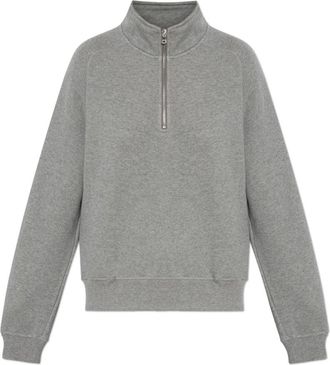 By Malene Birger Sweatshirt Lipa - Dames - Vesten met rits - Grijs - L - Katoen - Hoodies & sweatvesten