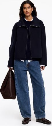 Arket Bloom jeans a gamba bombata blu scuro